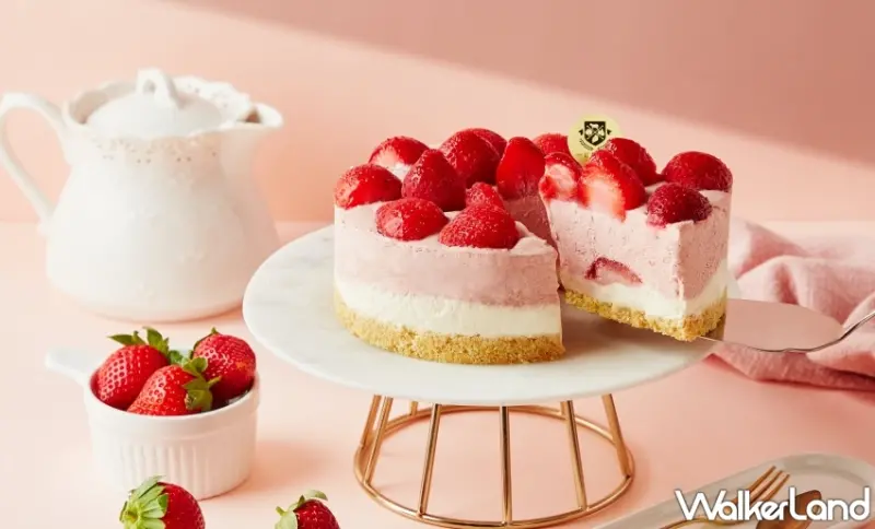 起士公爵「草莓玻尿酸生乳酪蛋糕」鮮嫩草莓搭配酸甜純淨乳酪