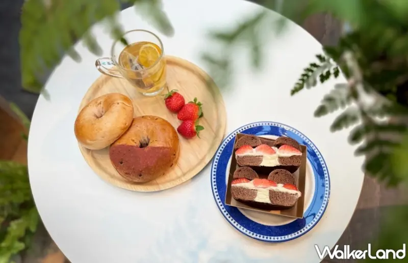 好丘草莓厚醬貝果