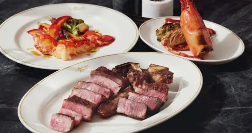 安東廳牛排新菜單！喜來登安東廳推出2024新菜單「長濱白玉蝸牛、台灣鯛魚、北海道干貝」入菜，挑戰牛排控的必吃清單。