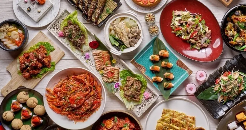 福華吃到飽2024新菜單！福華彩虹座「日韓美饌」雙國料理吃到飽，日本空運珍貴名魚、韓式炸雞超過50道經典必吃到飽。