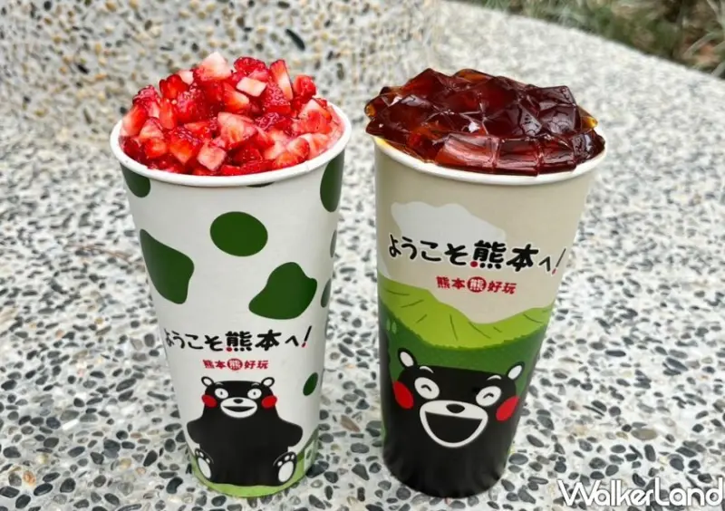 鶴茶樓、熊本聯名飲料 / WalkerLand窩客島整理提供 未經許可不可轉載。