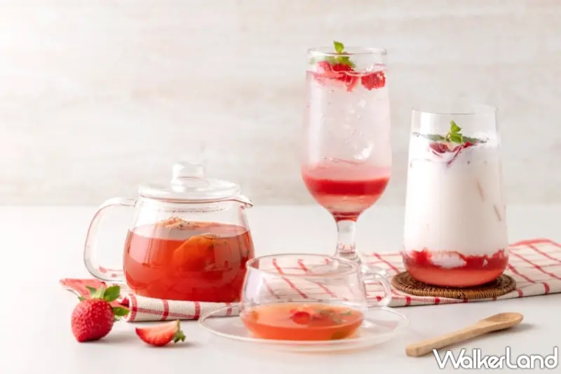 杏桃鬆餅屋「伊勢草莓蒙布朗薄鬆餅」粉嫩的可愛模樣