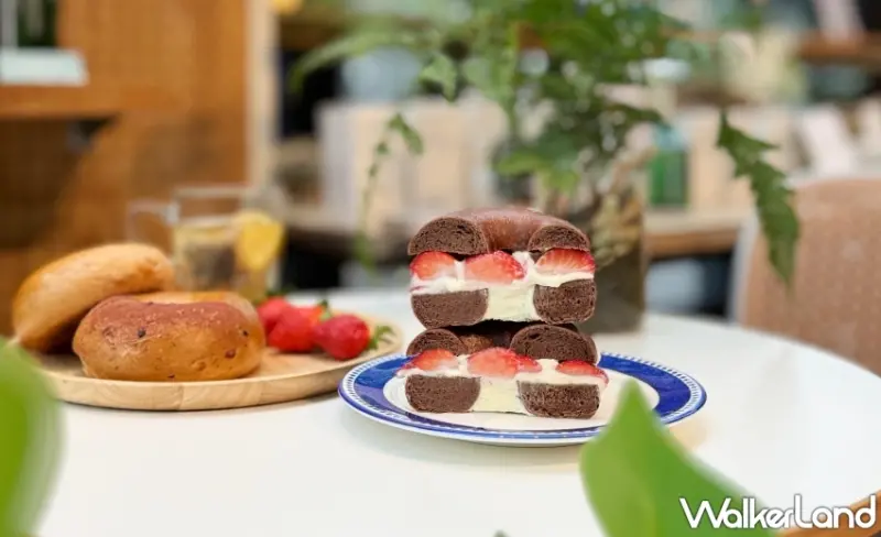 好丘草莓厚醬貝果