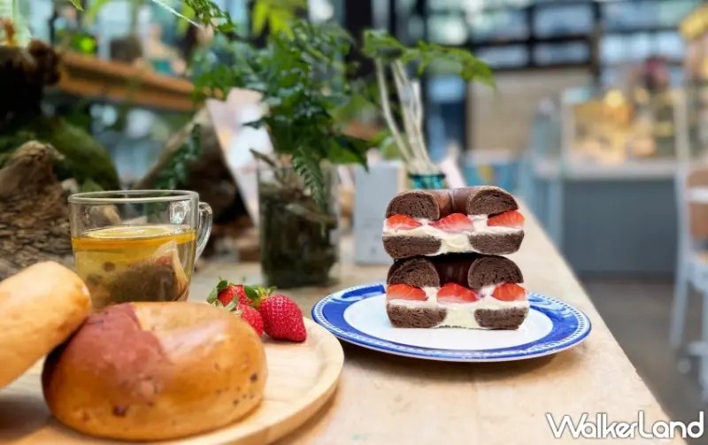 好丘草莓厚醬貝果