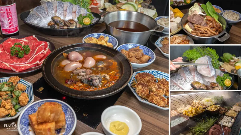 台中市沙鹿區台中市沙鹿區尚石苑石頭火鍋|台中沙鹿火鍋推薦，近30種小菜吃到飽自助吧火鍋，冬日必吃烏骨雞佛火鍋，多樣特色單點特色炸物熟食2024台中海線美食推薦