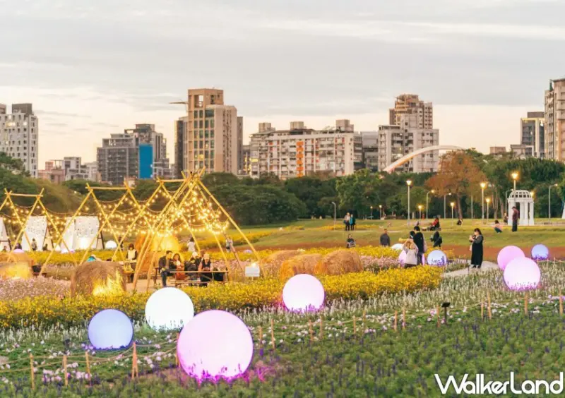 古亭河濱公園花海 / WalkerLand窩客島整理提供 未經許可不可轉載。