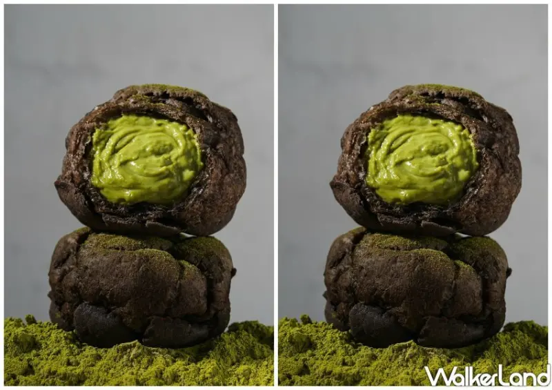 beard papa’s抹茶歐蕾泡芙 / WalkerLand窩客島整理提供 未經許可不可轉載。