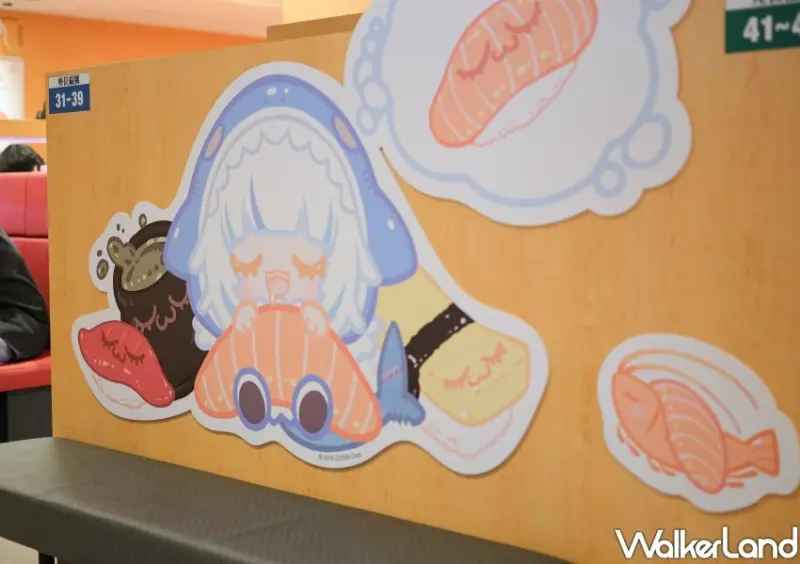 壽司郎、Gawr Gura鯊鯊聯名/ WalkerLand窩客島整理提供 未經許可不可轉載。