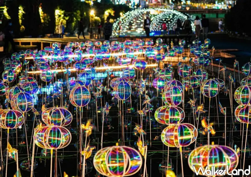 新莊中港大排光雕 / WalkerLand窩客島整理提供 未經許可不可轉載。