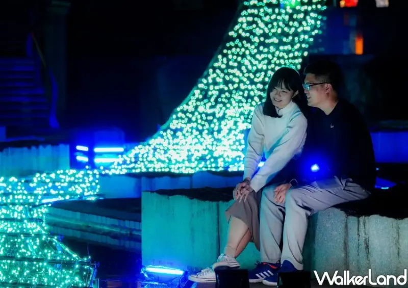 新莊中港大排光雕 / WalkerLand窩客島整理提供 未經許可不可轉載。