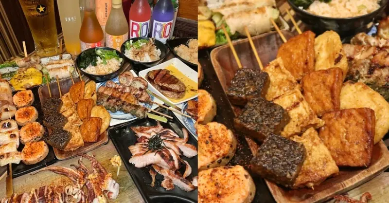 居酒屋居然能拌飯吃到飽！高CP值串燒「燒鳥串道」餐點超入味，太適合和朋友來乾一杯！