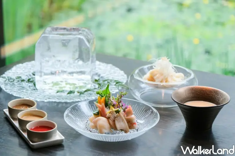 虹夕諾雅 谷關「在地鱒魚冰磚料理」/ WalkerLand窩客島整理提供 未經許可不可轉載。