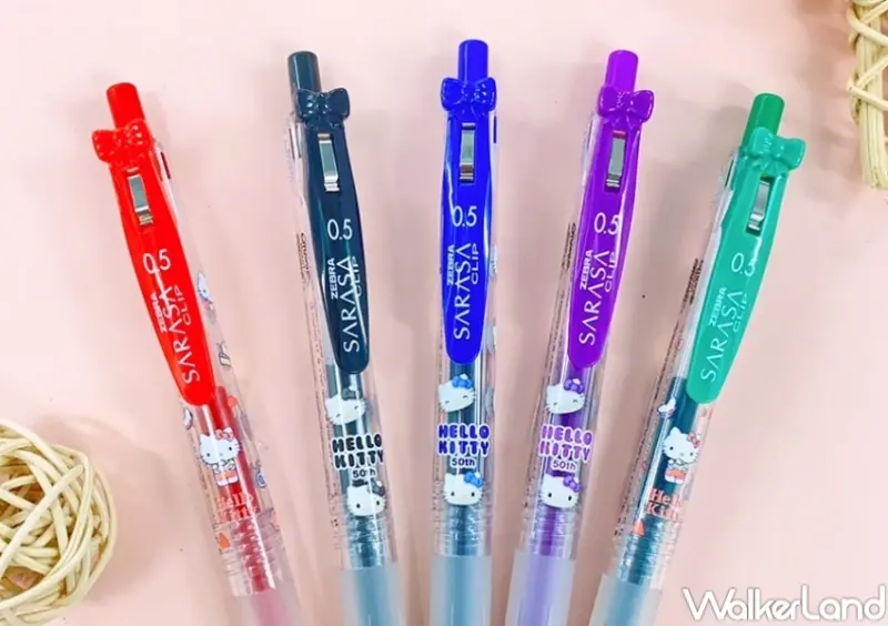 Hello Kitty 50週年必買：ZEBRA X Kitty聯名鋼珠筆  / WalkerLand窩客島整理提供 未經許可，不得轉載