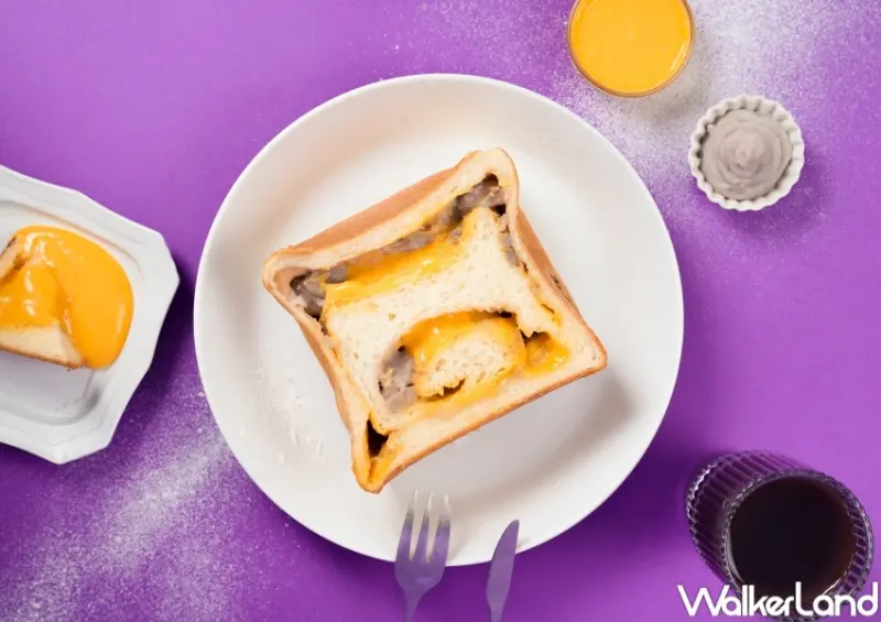 Niko bakery 芋泥金沙生吐司  / WalkerLand窩客島整理提供 未經許可，不得轉載