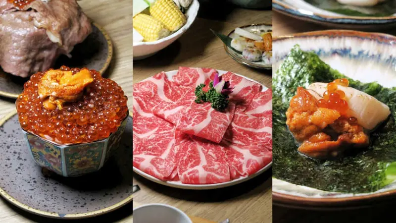 幕和宴-超罪惡的干貝夾海膽和鮭魚卵丼飯~高雄日式料理新興區火鍋頂級日式吃法~日本清酒餐廳新興區宵夜火鍋推薦