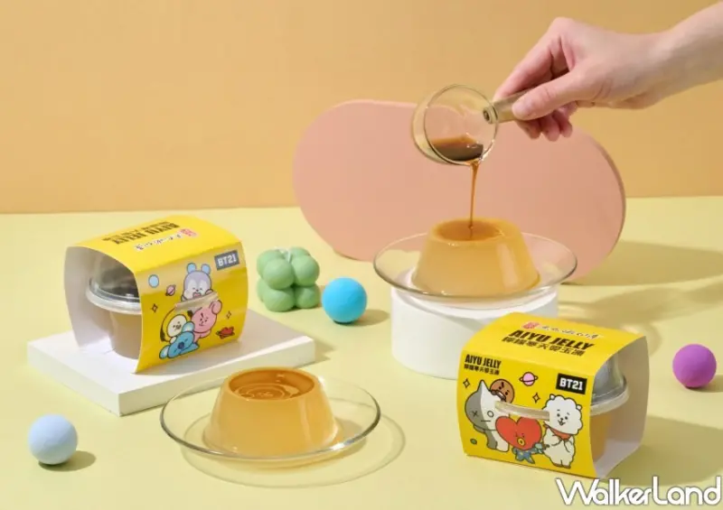 黑丸嫩仙草 BT21寒天愛玉凍/ WalkerLand窩客島整理提供 未經許可不可轉載。