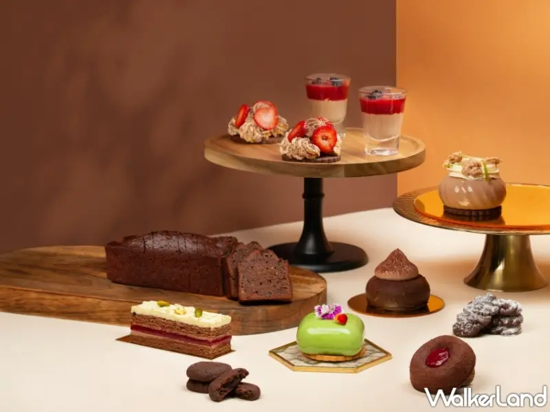 2024漢來海港「巧遇甜點季」攜手日本和菓子店「昆布屋孫兵衛」主廚昆布智成，期間限定漢來巧克力甜點。