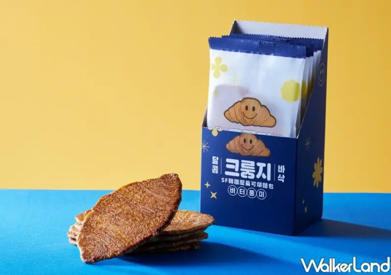 7-ELEVEN開賣韓國壓扁可頌麵包/ WalkerLand窩客島整理提供 未經許可不可轉載。