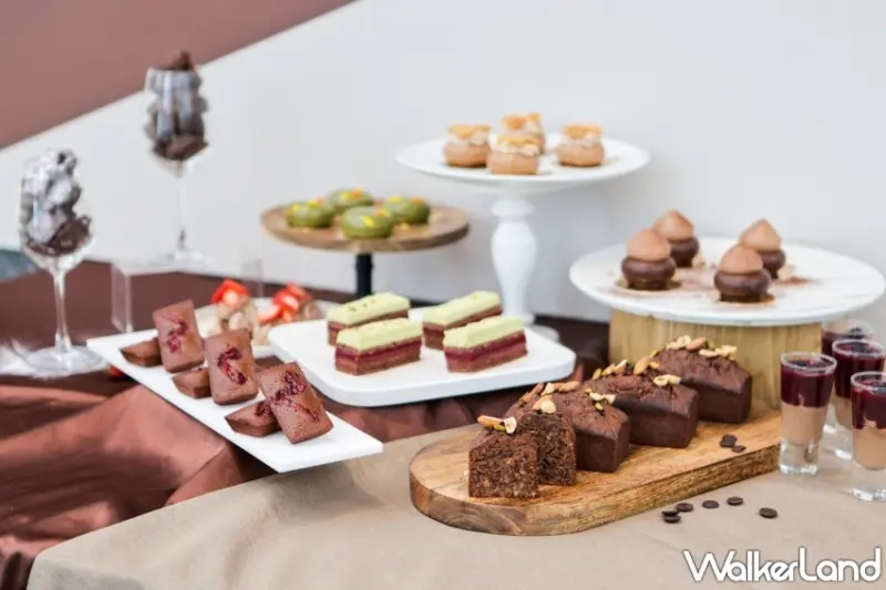 2024漢來海港「巧遇甜點季」攜手日本和菓子店「昆布屋孫兵衛」主廚昆布智成，期間限定漢來巧克力甜點。