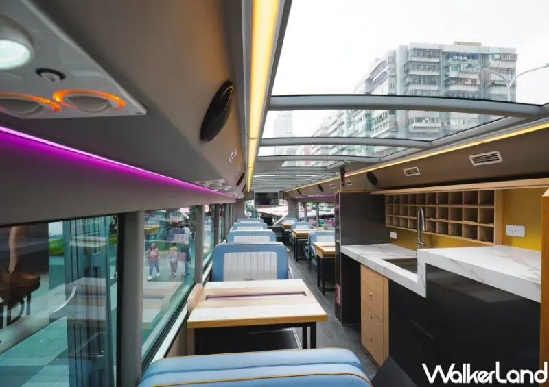 台北市全新銀色雙層餐車  / WalkerLand窩客島整理提供 未經許可不可轉載。