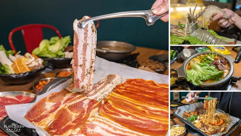 台中市南區肉部長｜超好評台中韓式燒肉，肉盤買一送一，韓式火鍋燒烤兩吃無限量自助吧開跑，隱藏版2024台中自助吧吃到飽推薦