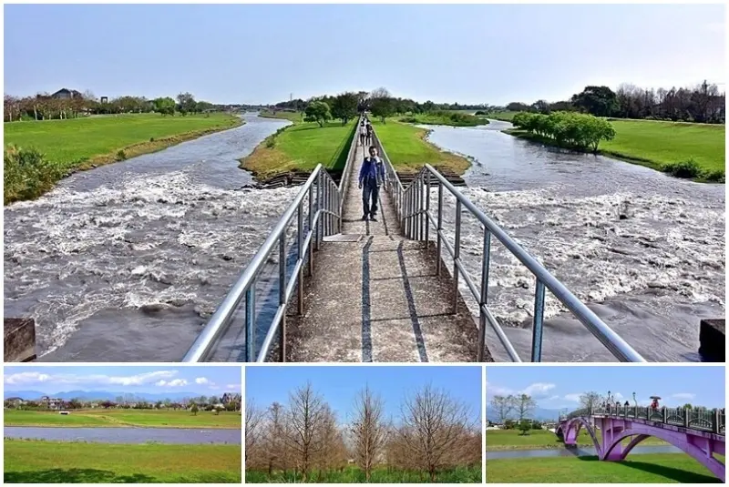 電視劇《想見你》拍攝場景：宜蘭三星鄉【安農溪分洪堰風景區】，摩西分海般的治水奇景