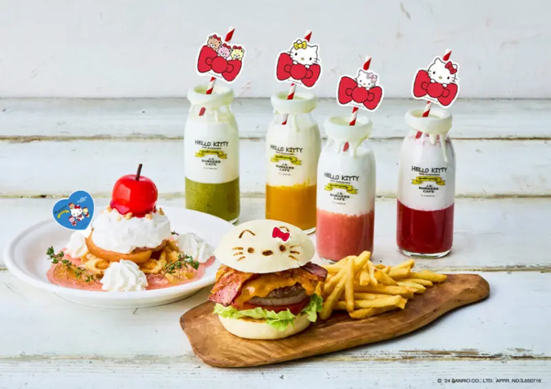 Hello Kitty迷必吃！日本連鎖漢堡店「J.S. BURGERS CAFE」東京、大阪都能吃到