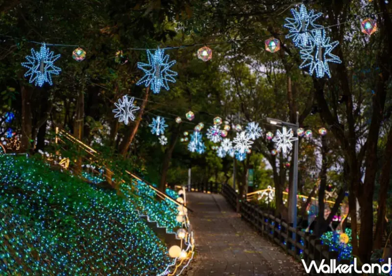 桃園蘆竹大谷山地景科技燈飾藝術展/ WalkerLand窩客島整理提供 未經許可不可轉載。