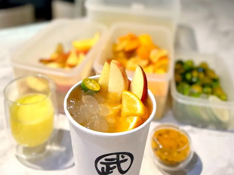 新北市新莊區[手搖飲料第一名] 武林茶—水果茶 最強手搖檸檬茶推薦：雙茶檸檬