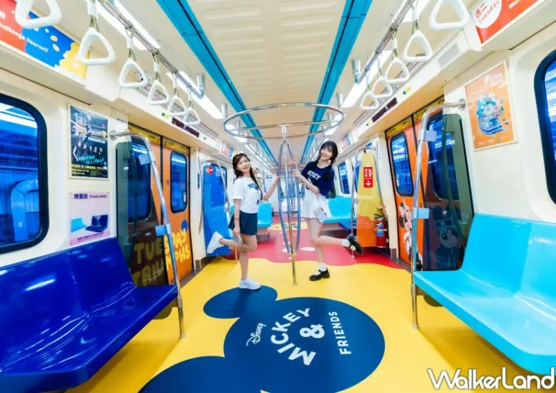 台北捷運Ｘ米奇與好朋友主題列車/ WalkerLand窩客島整理提供 未經許可不可轉載。