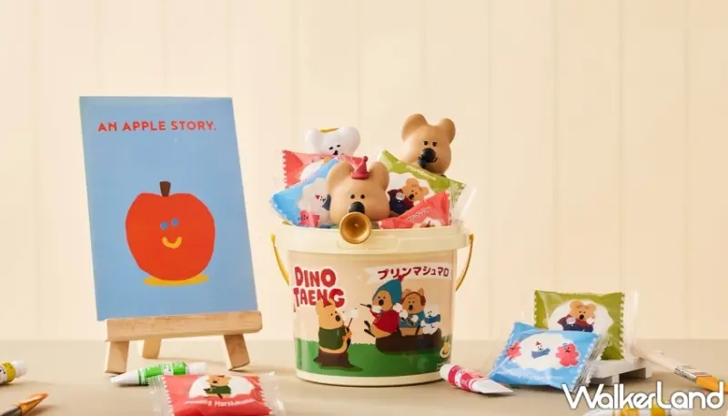 DINOTAENG 布丁味夾心棉花糖、公仔棒棒糖