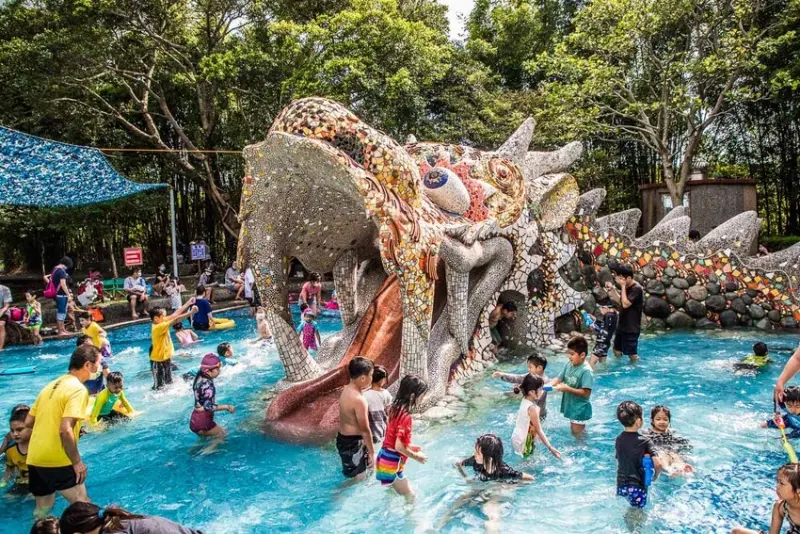 桃園龍潭大池兒童戲水區 / WalkerLand窩客島整理提供 未經許可不可轉載