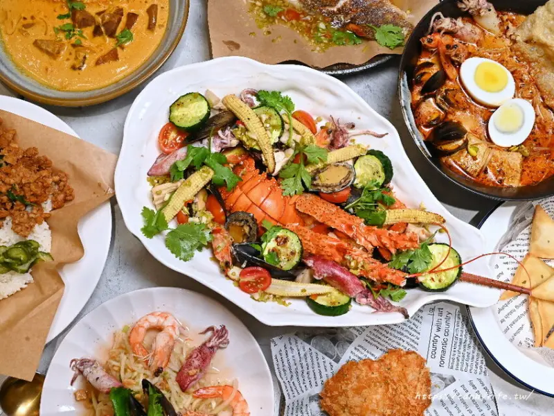 台中市西區泰宵張南洋料理｜台中少見營業至凌晨的泰式料理，擁有高人氣，不僅口味道地，還有超澎派手抓海鮮