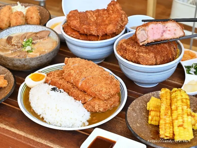 台中市大里區參元豚研究所｜台中首間巨無霸極厚炸豬排！嚴選「究好豬」4公分極厚切，外酥內嫩，台中最強極厚炸豬排！