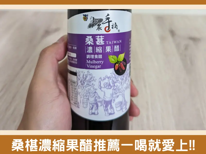 桑椹濃縮果醋推薦！夏天清爽的好搭配村子口老農手摘分享