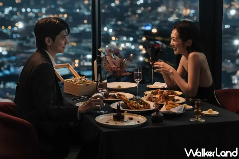 CÉ LA VI Taipei七夕情人節浪漫體驗，享受360度俯瞰台北景色與豪華餐飲，並贈送璧序訂製花禮。