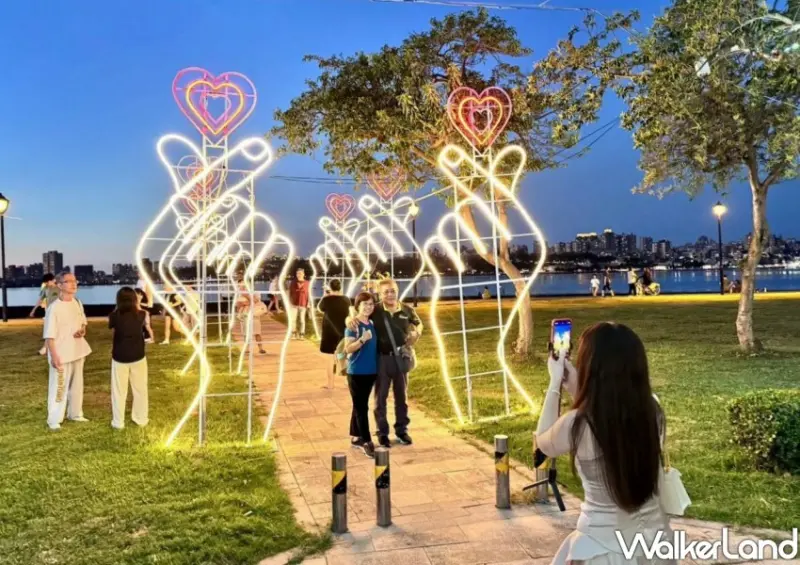 八里左岸夢幻情緣光雕展/ WalkerLand窩客島整理提供 未經許可不可轉載。