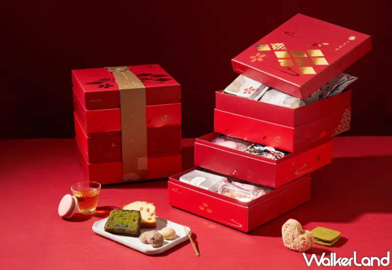 七見櫻堂推出「桂花東方美人三明治餅、香柚碧螺春達克瓦茲」風味甜點，限量手工禮盒加碼風呂敷包裝，為中秋節獻上濃情心意。