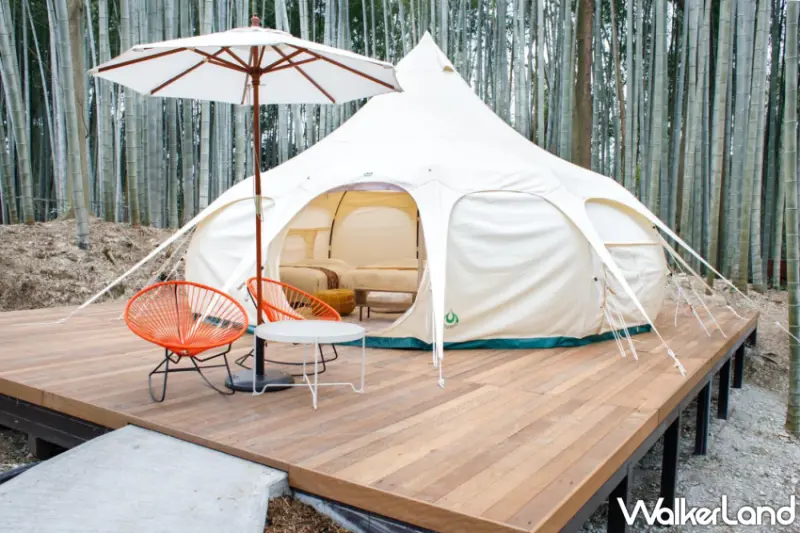 日本千葉「The Bamboo Forest」豪華露營即日起開放預約，入住贈動物園入場體驗及台灣限定暢飲方案。