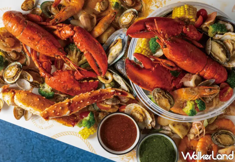 新天地集團限量「蟹逅秋波海鮮桶」，吃的到鱈場紅蟹腿、波士頓龍蝦。