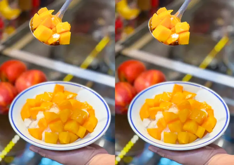 不輸Gelato義式冰淇淋！桃園手工綿綿冰「陳秋剛綿綿冰」芒果冰只要90元/ WalkerLand窩客島整理提供 未經許可不可轉載。