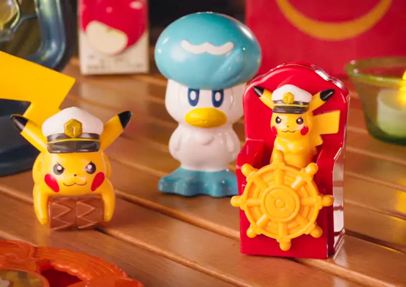 日本麥當勞兒童餐聯手寶可夢！船長皮卡丘、精靈球指南針必收/ WalkerLand窩客島整理提供 未經許可不可轉載。
