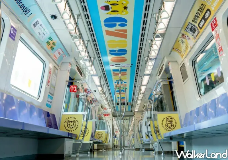 桃園捷運 巧虎彩繪列車/ WalkerLand窩客島整理提供 未經許可不可轉載。