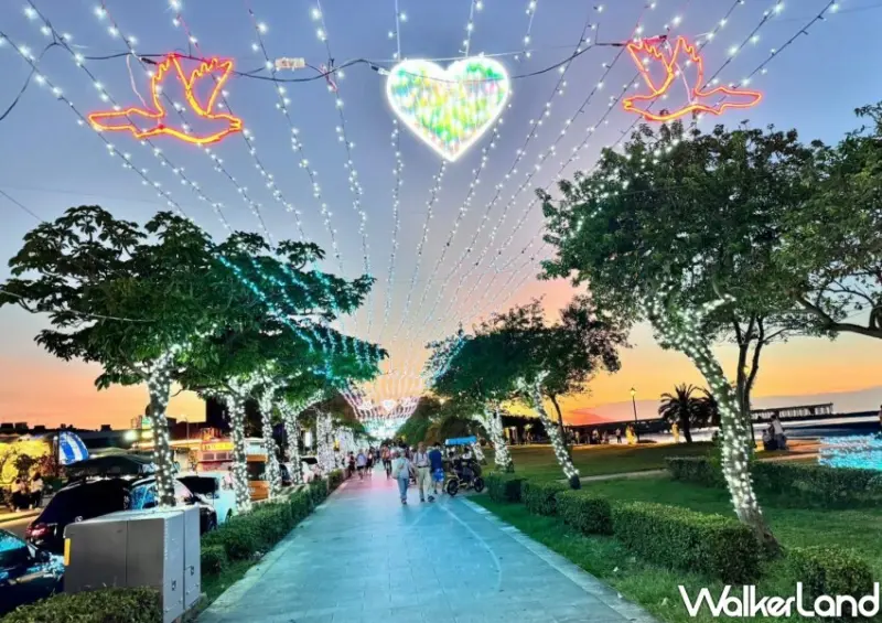 八里左岸夢幻情緣光雕展/ WalkerLand窩客島整理提供 未經許可不可轉載。