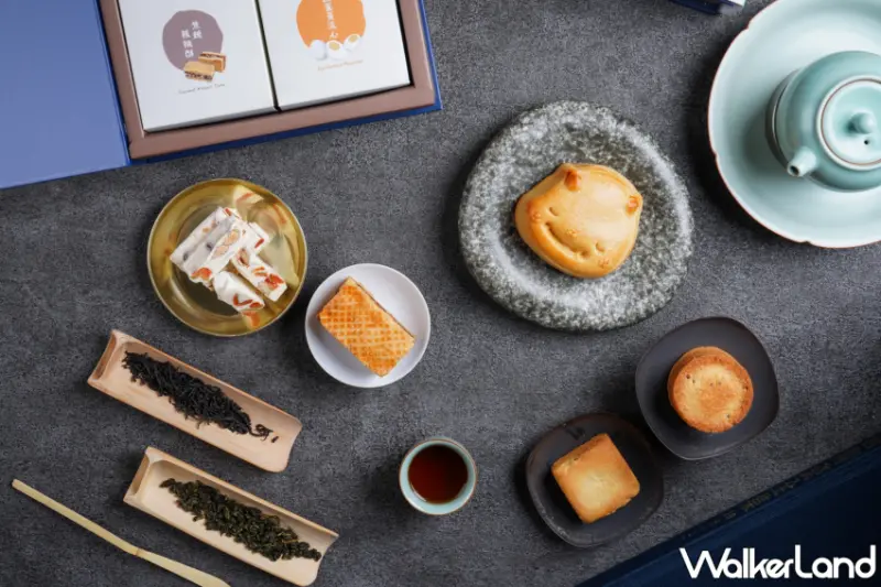 高雄承億酒店全新「旅讀台灣 中秋禮盒」，品嚐四款台灣經典月餅與阿里山茶香。