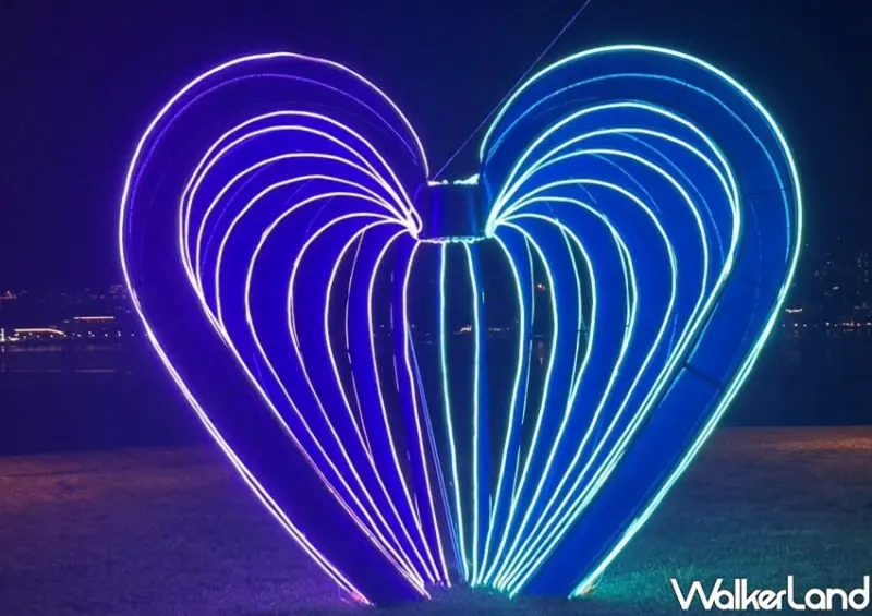 八里左岸夢幻情緣光雕展/ WalkerLand窩客島整理提供 未經許可不可轉載。