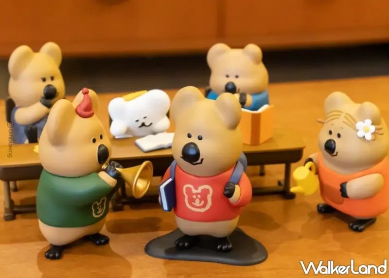 QUOKKA IN SCHOOL台灣限定快閃松山，展場限定滿額再送FATTY 造型氣球及造型貼紙組合。