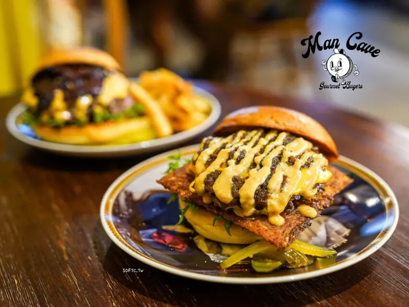 行天宮美食人氣漢堡「Man Cave Gourmet Burgers」隱身行天宮巷弄美食推薦