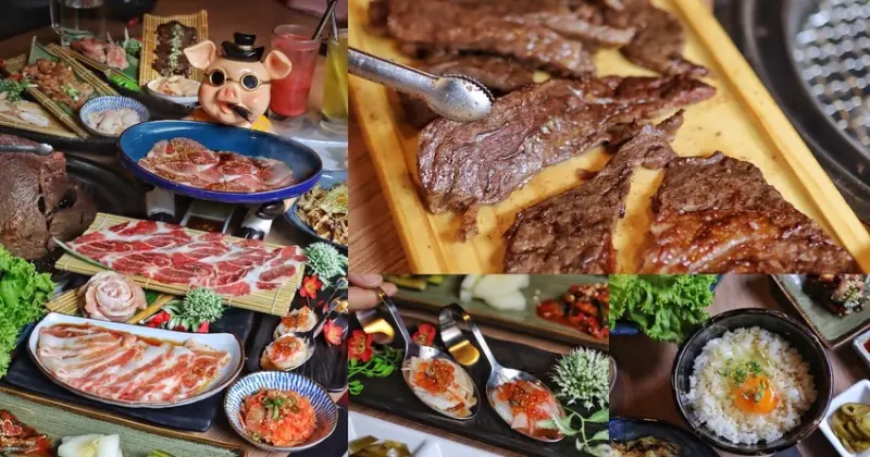 【台中食記】『298Nikuya燒肉』全新菜單平價上市，半包廂座位距離寬敞防疫安心，肉肉盤、炸麻糬、湯品免費吃！2公里內外送免運、外帶自取85折。