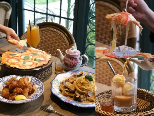 新竹美食|巨城旁最美渡假森林系義式餐廳，愜意品味「JAI宅」橘醬爆炸蛤蜊魅力。肉依小姐吃什麼